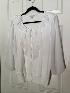 Peter Nygard Off White Cardigan Sweater